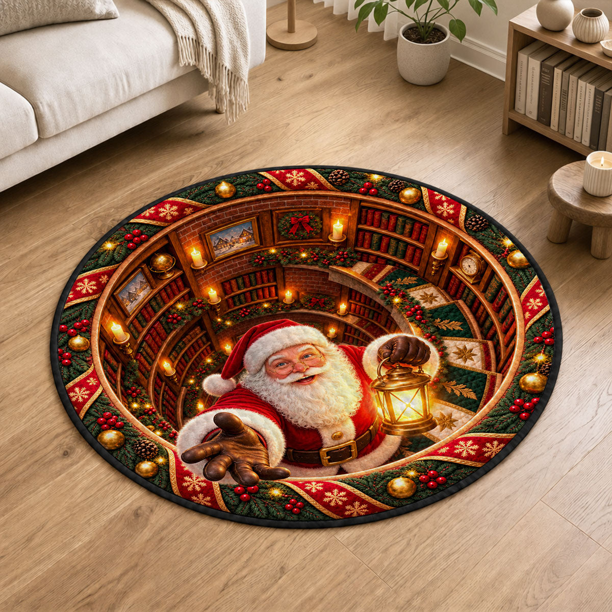 Christmas Cozy Home - Personalized Quilted Mat