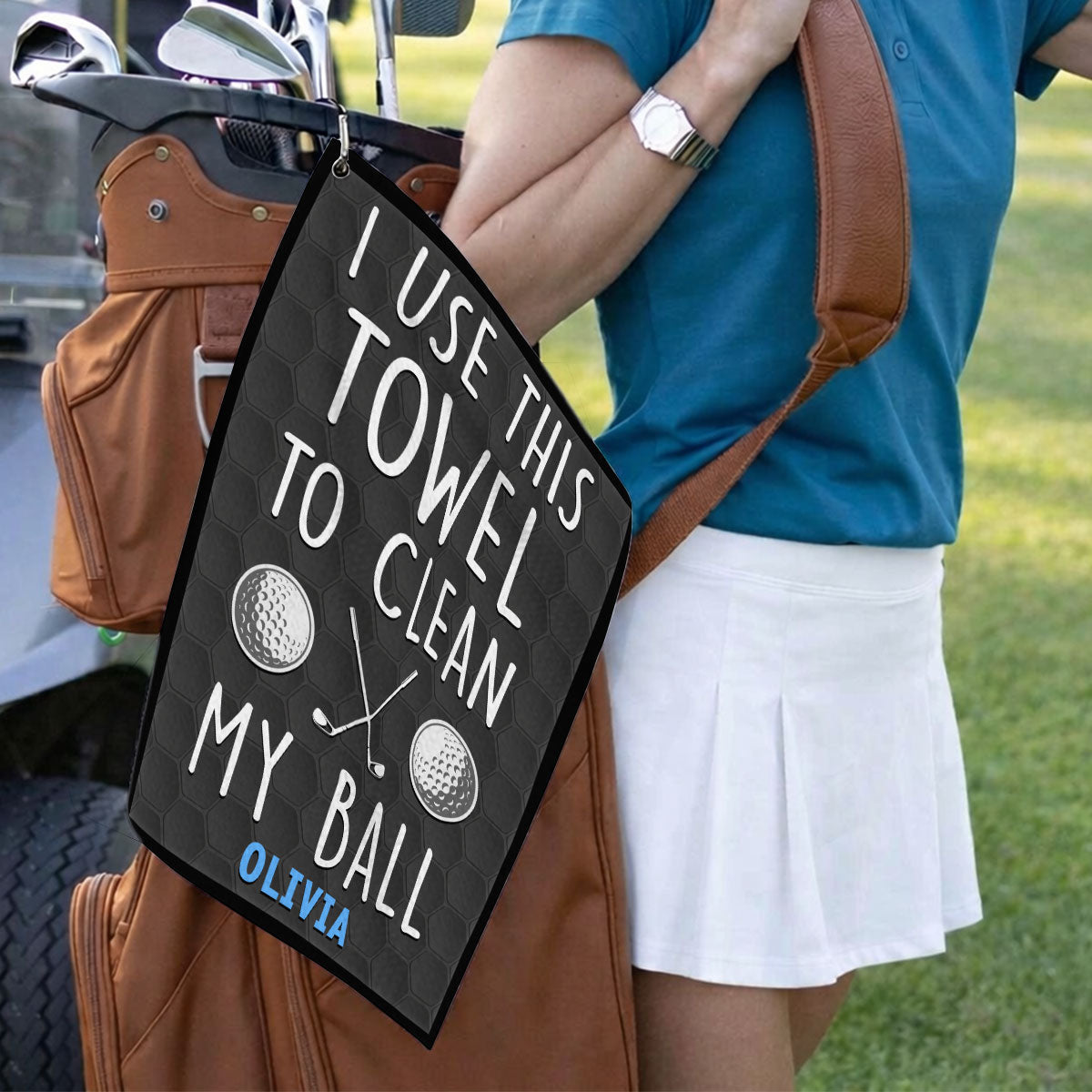 Clean My Ball - Personalized Golf Towel