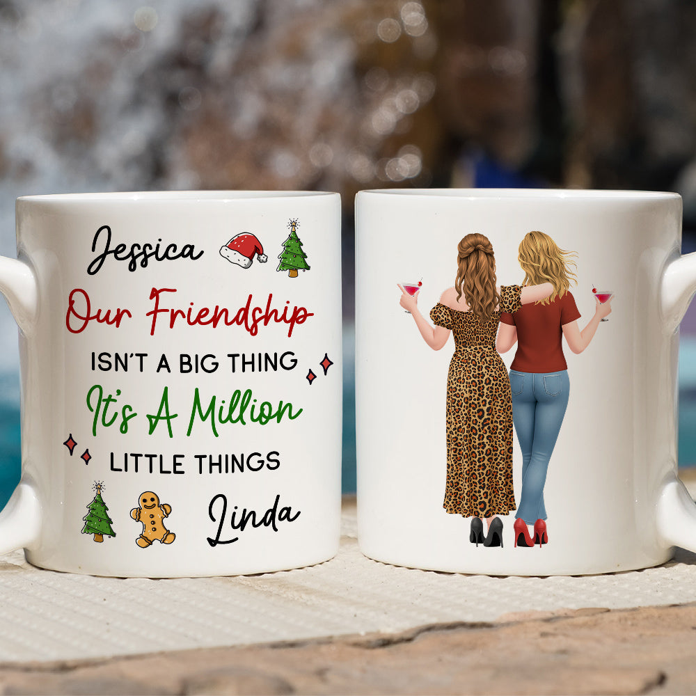 Custom Best Friend, Christmas & Birthday Friendship Keepsake Gift • Together We Create Little Magic - Personalized Coffee Mug