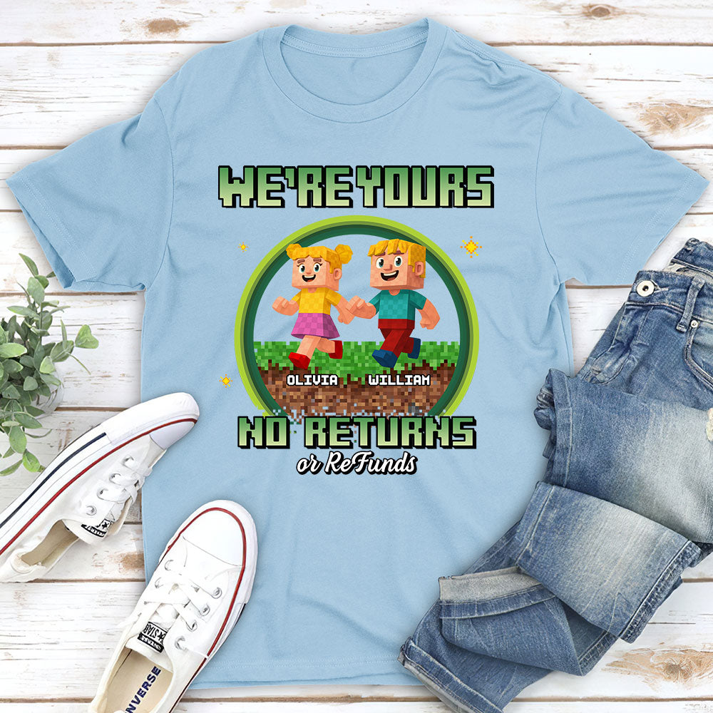 Custom Father's Day, Special Gift for Dad & Grandpa • Pixelated Love For Dad - Personalized Shirt