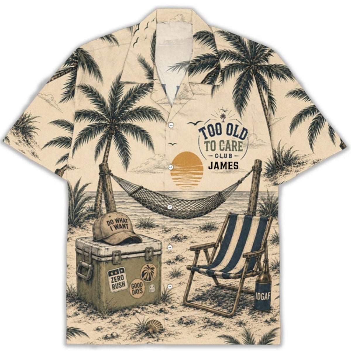 Not My Problem - Personalized Hawaiian Shirt