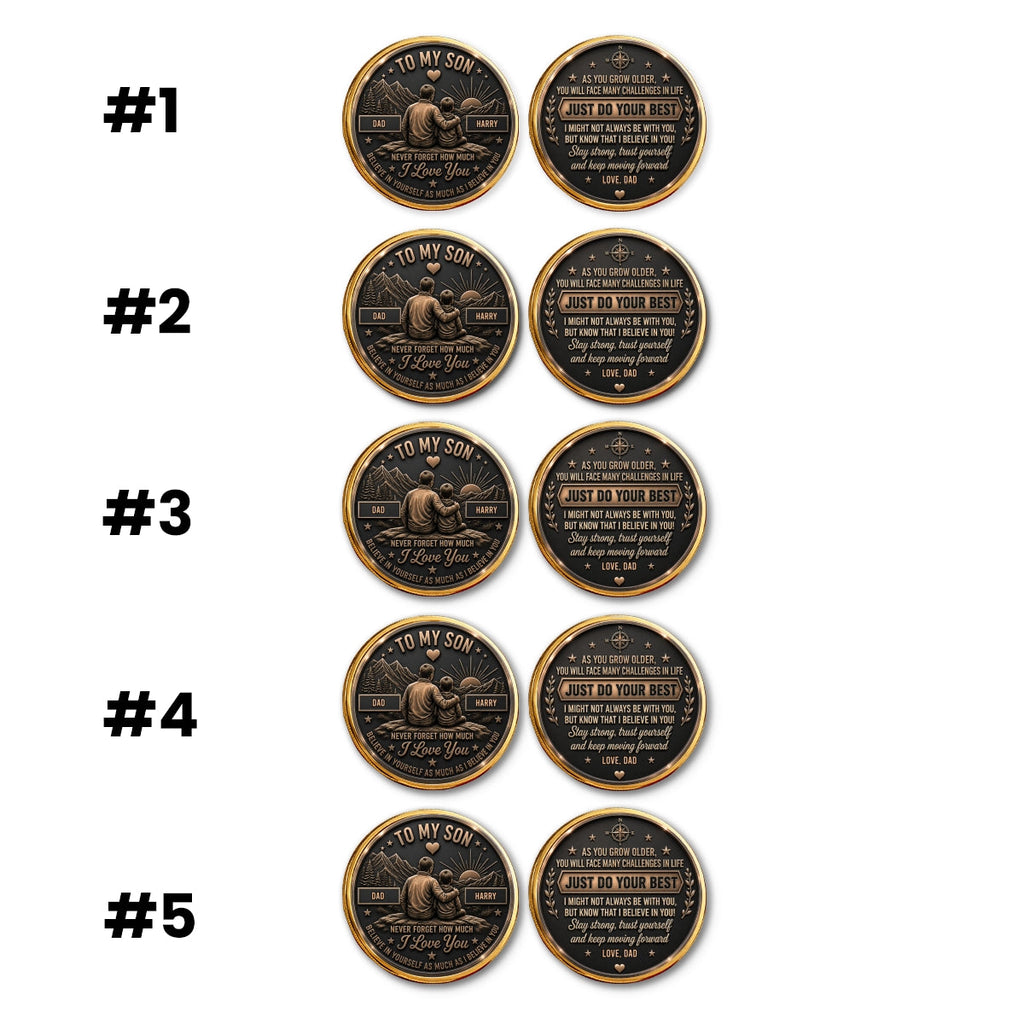 Let Courage Guide Your Steps - Personalized Commemorative Keepsake Coin