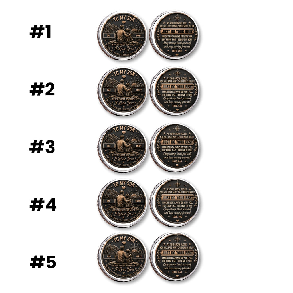 Let Courage Guide Your Steps - Personalized Commemorative Keepsake Coin