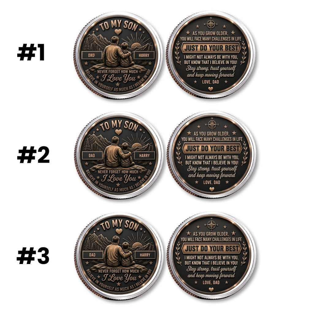 Let Courage Guide Your Steps - Personalized Commemorative Keepsake Coin