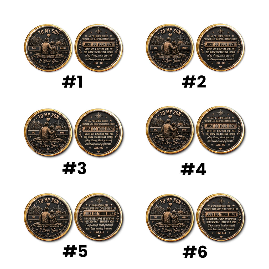 Let Courage Guide Your Steps - Personalized Commemorative Keepsake Coin