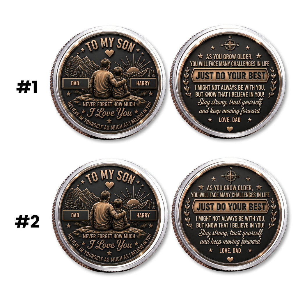 Let Courage Guide Your Steps - Personalized Commemorative Keepsake Coin