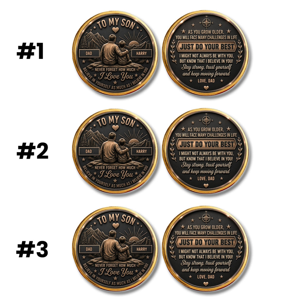 Let Courage Guide Your Steps - Personalized Commemorative Keepsake Coin