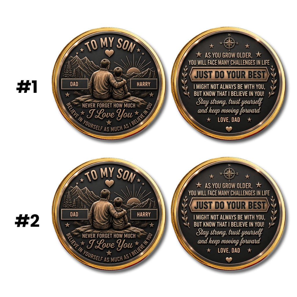 Let Courage Guide Your Steps - Personalized Commemorative Keepsake Coin