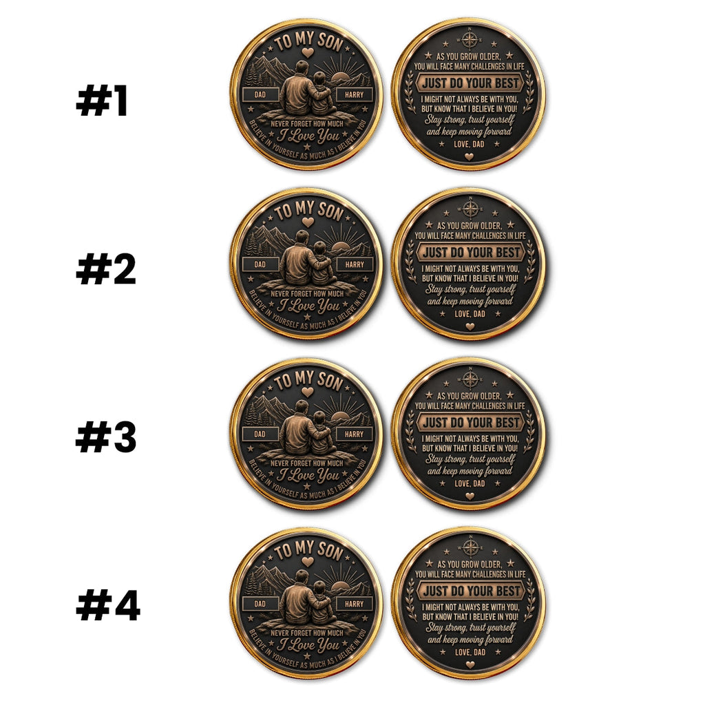Let Courage Guide Your Steps - Personalized Commemorative Keepsake Coin