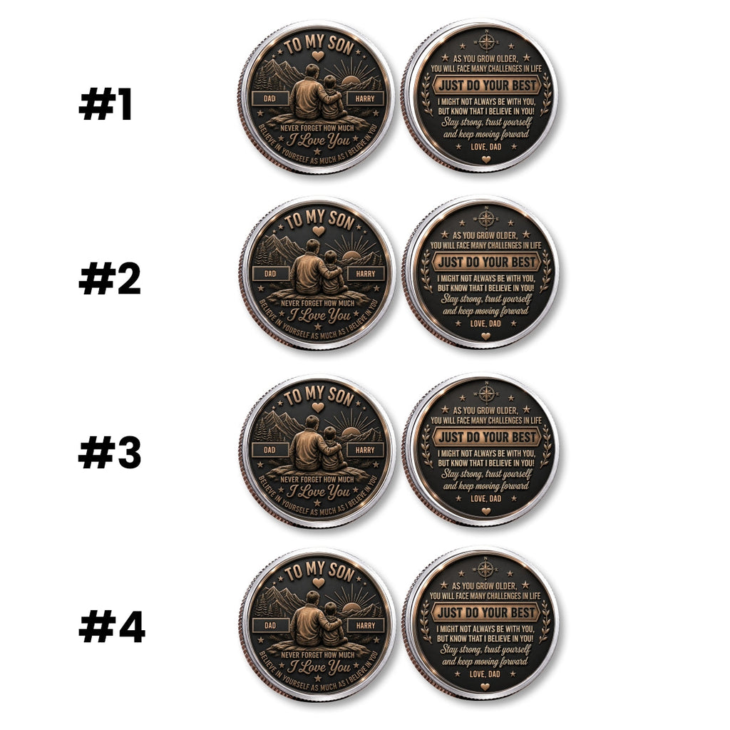 Let Courage Guide Your Steps - Personalized Commemorative Keepsake Coin
