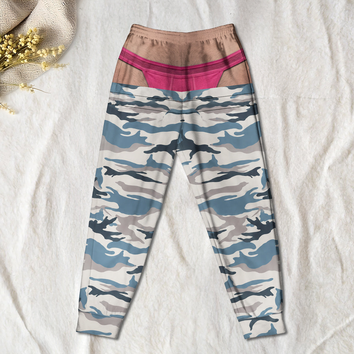 Custom Funny Ugly Christmas Sweatpants, Couple Christmas Gift • Ho Ho Hilarious - Personalized Sweatpants