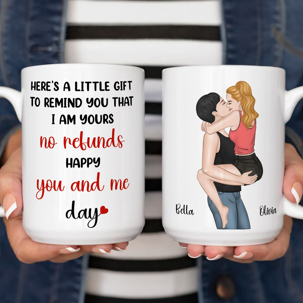 Custom Anniversary Keepsake Gifts For Couple • Here Is A Little Gift To Remind You - Personalized Coffee Mug