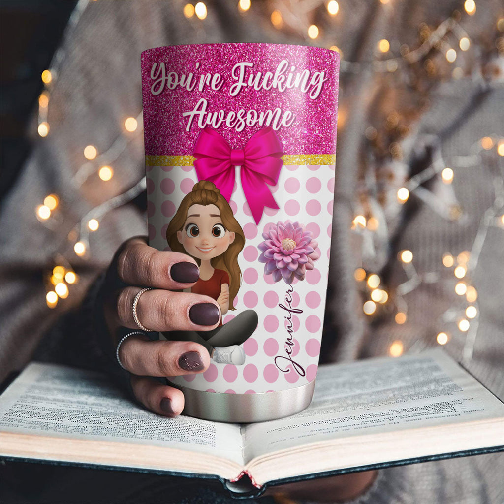 Custom Christmas Birthday Gifts For Best Friend • You Are Awesome My Friend - Personalized Tumbler