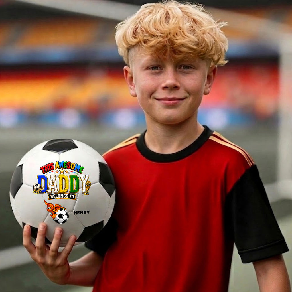 This Awesome Dad - Personalized Soccer Ball