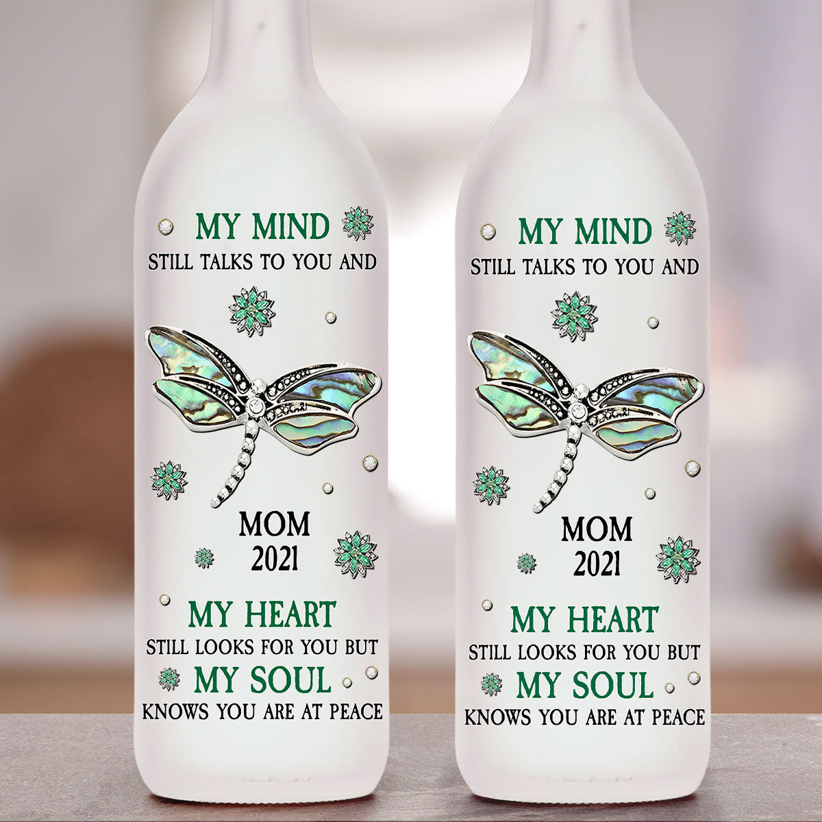 My Mind Still Talks To You - Personalized Bottle Lamp