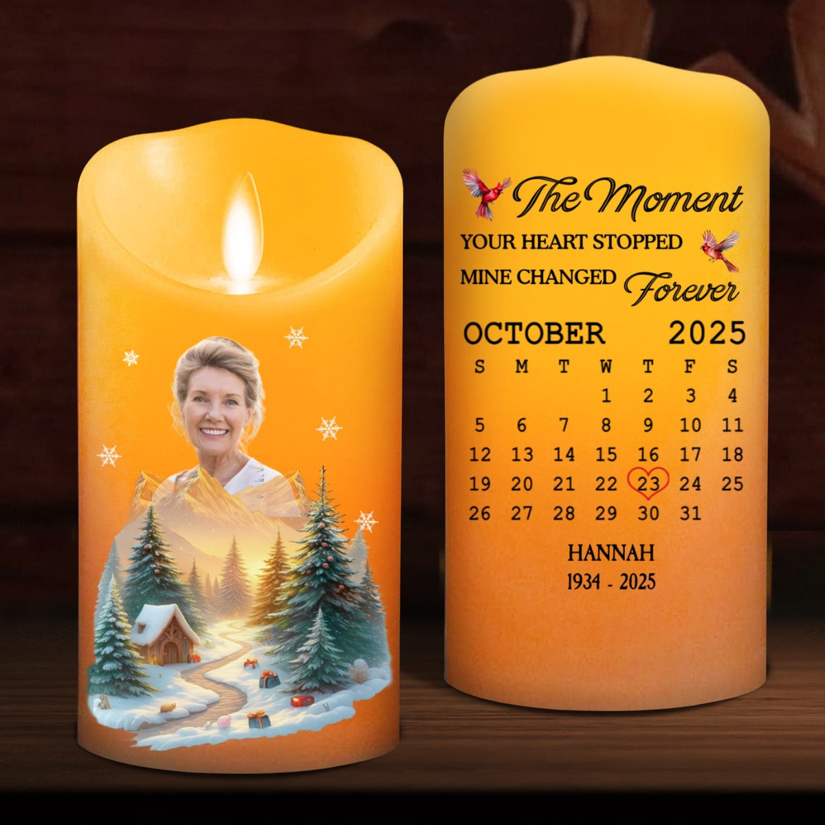 The Moment - Personalized LED Candle