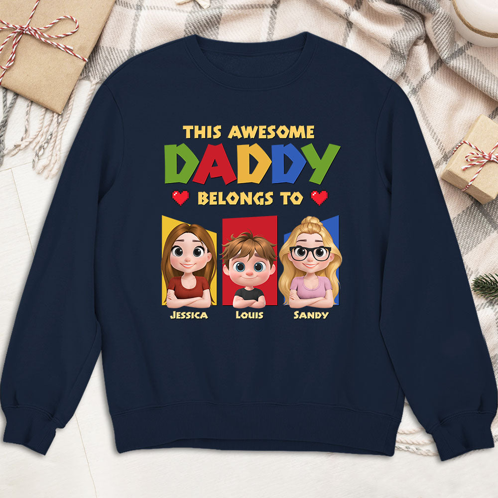 Custom Father's Day, Special Gift for Dad & Grandpa • Daddy Is The Best - Personalized Shirt