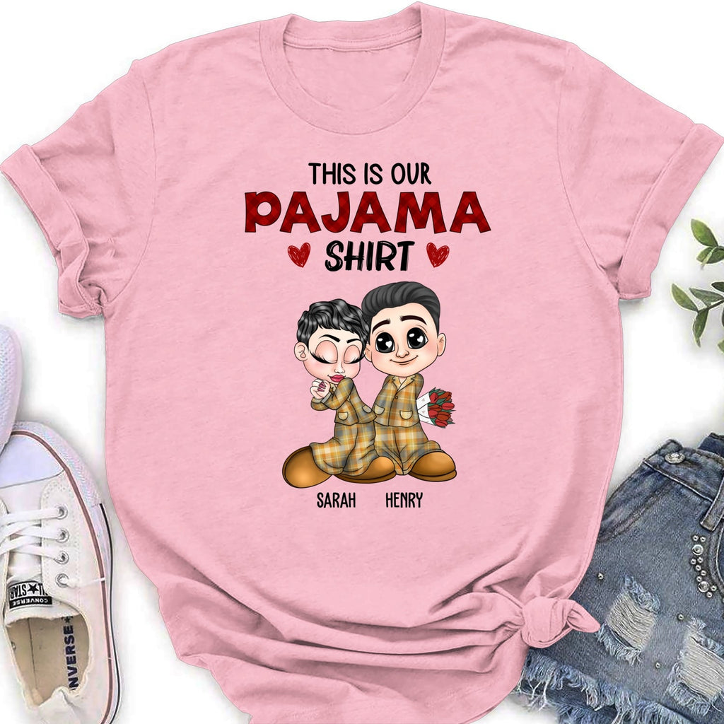 Custom Anniversary Keepsake Gifts For Couple • Our Pajama Shirt - Personalized Shirt