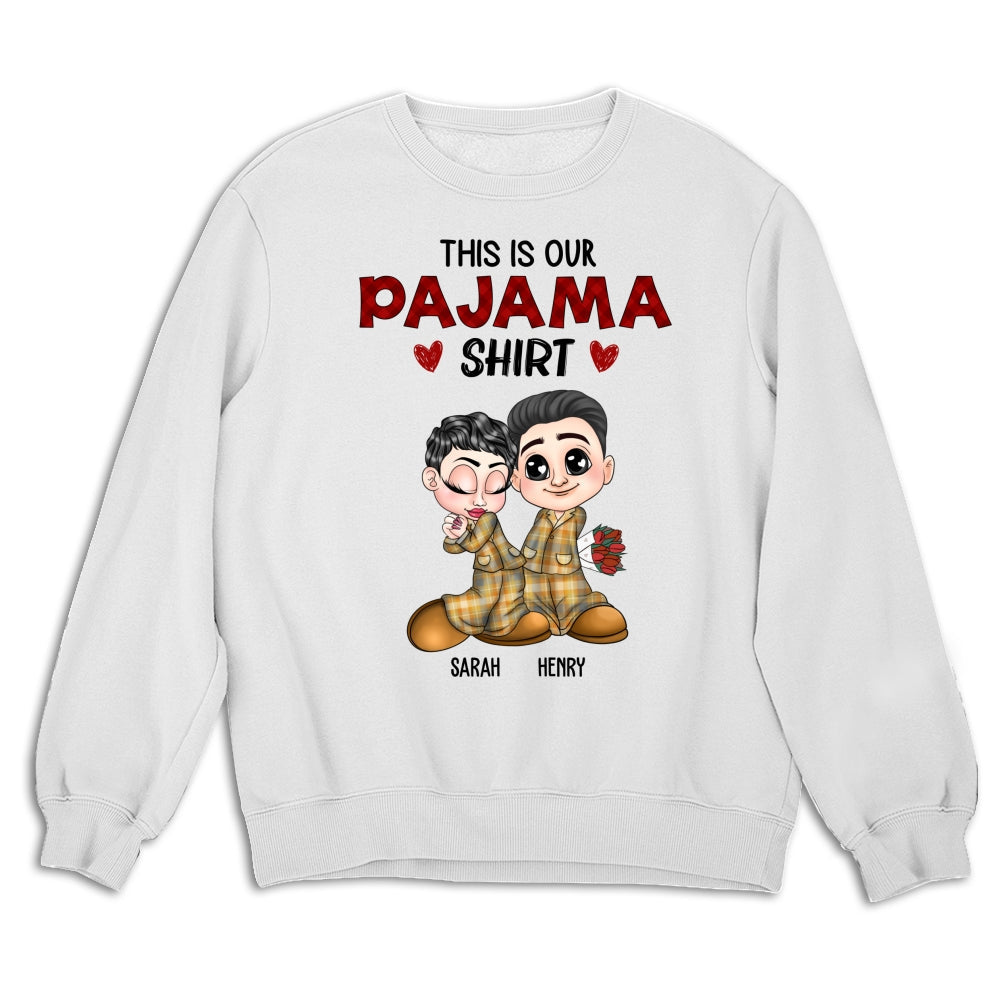 Custom Anniversary Keepsake Gifts For Couple • Our Pajama Shirt - Personalized Shirt