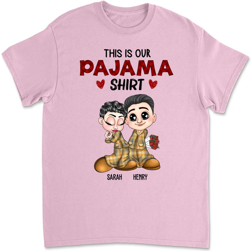 Custom Anniversary Keepsake Gifts For Couple • Our Pajama Shirt - Personalized Shirt