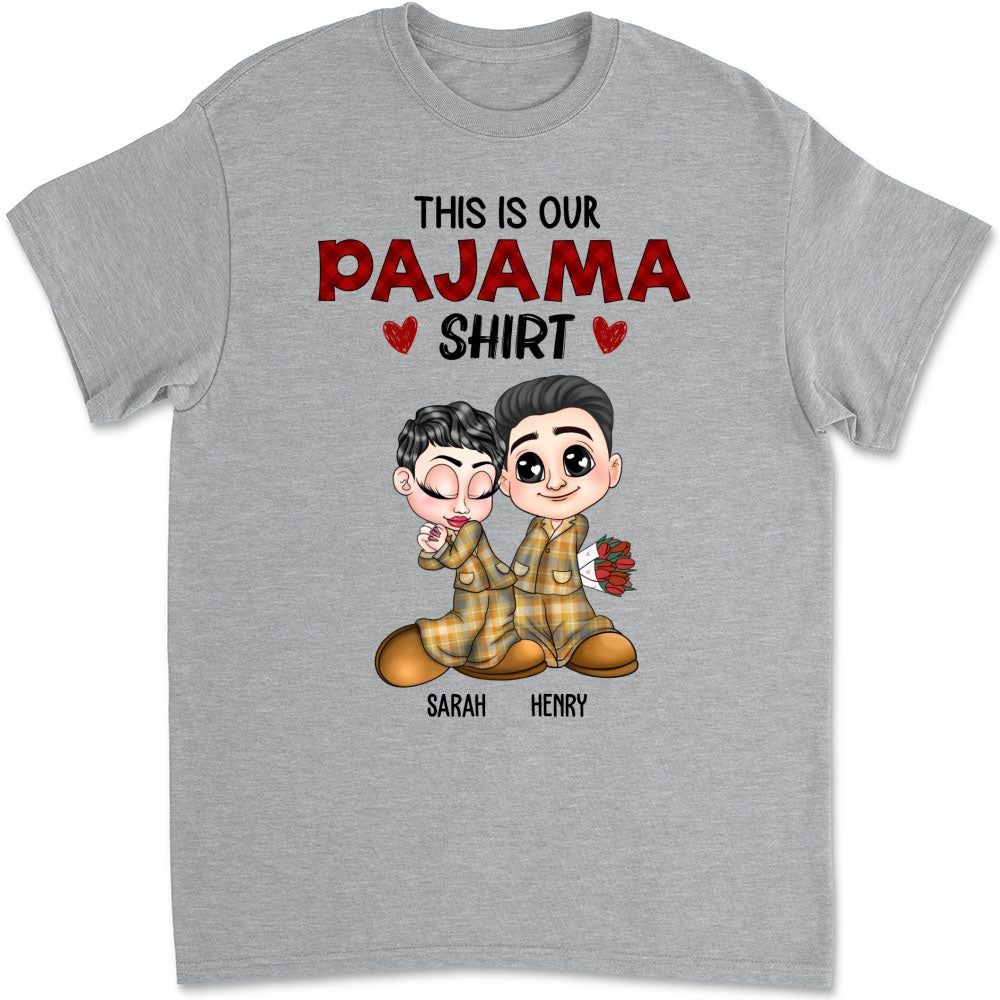 Custom Anniversary Keepsake Gifts For Couple • Our Pajama Shirt - Personalized Shirt