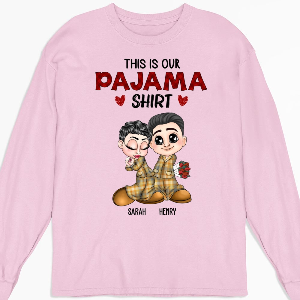 Custom Anniversary Keepsake Gifts For Couple • Our Pajama Shirt - Personalized Shirt