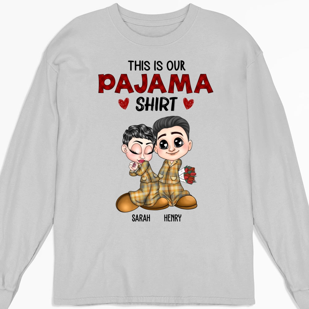 Custom Anniversary Keepsake Gifts For Couple • Our Pajama Shirt - Personalized Shirt