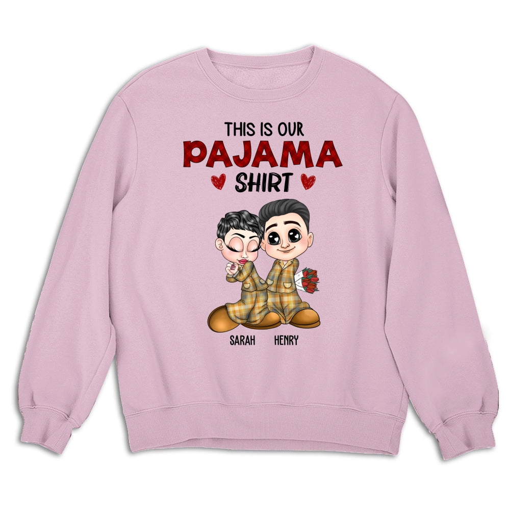 Custom Anniversary Keepsake Gifts For Couple • Our Pajama Shirt - Personalized Shirt