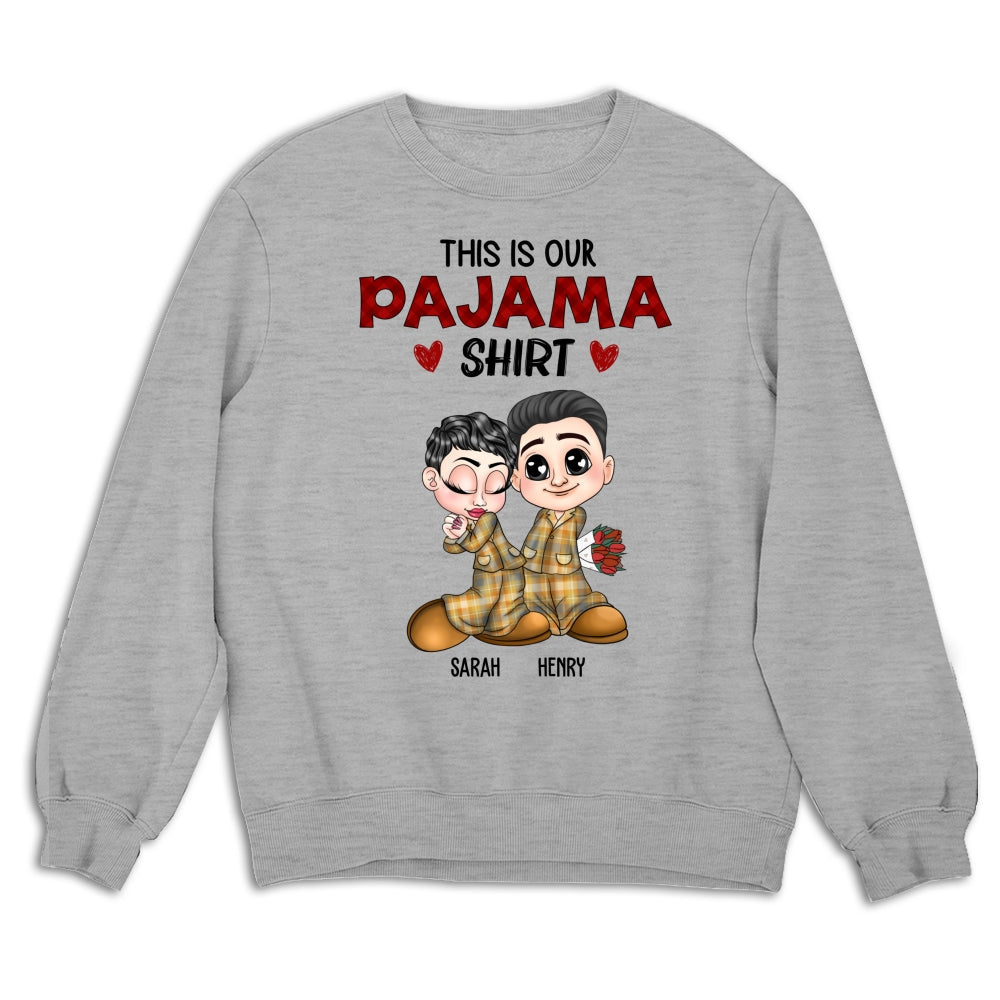 Custom Anniversary Keepsake Gifts For Couple • Our Pajama Shirt - Personalized Shirt