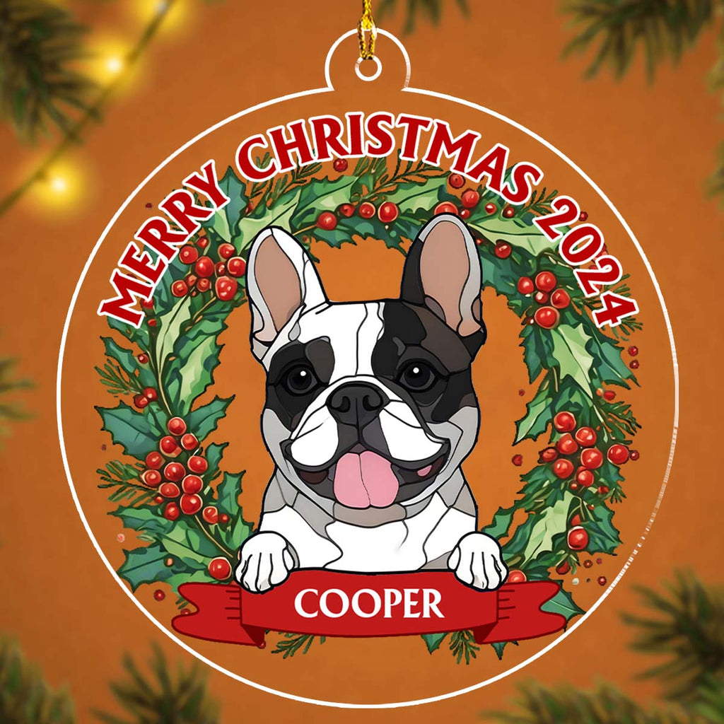 Custom Keepsake Christmas Ornament •  Joyful Christmas - Personalized Acrylic Ornament