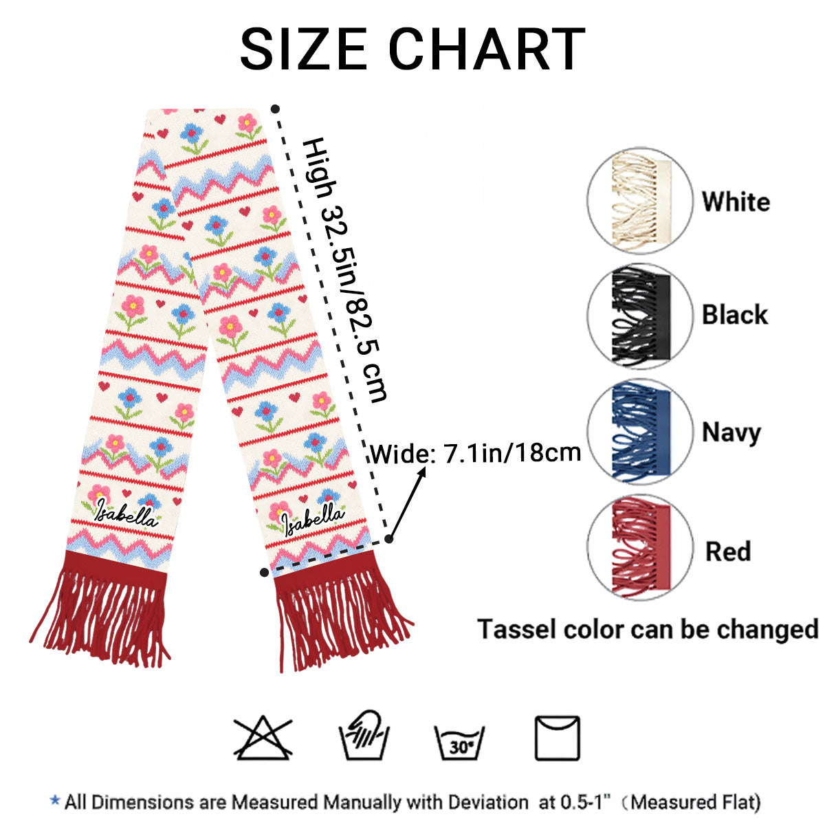 Human Cartoon - Personalized Scarf