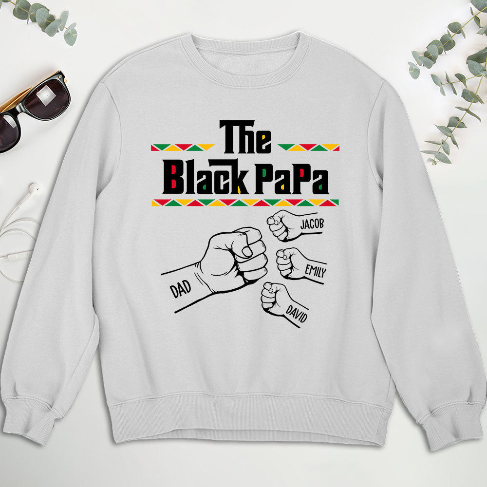 Custom Father's Day, Special Gift for Dad & Grandpa • The BlackGrandfather - Personalized Shirt - Sweatshirt