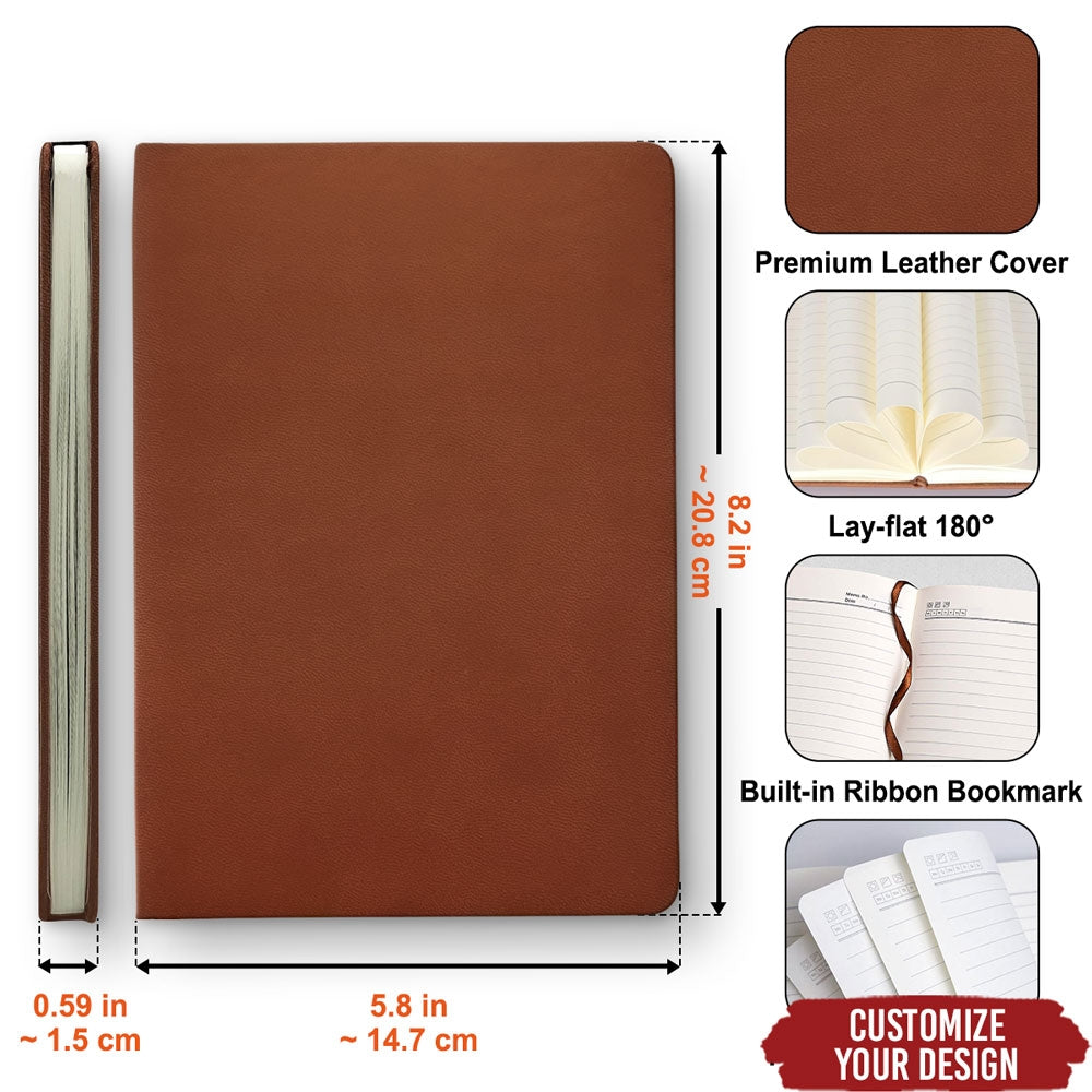 Custom Mahjong Score Keeper For Women Players • Mahjong Is My Happy Hour - Personalized Leather Journal