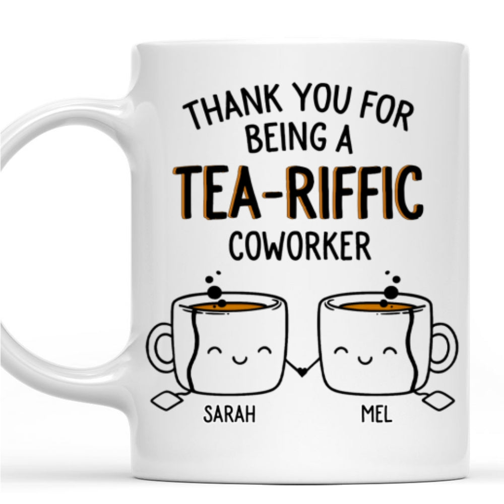 Custom Coworker, Christmas & Birthday Team Appreciation Gift • Teariffic Coworker - Personalized Coffee Mug