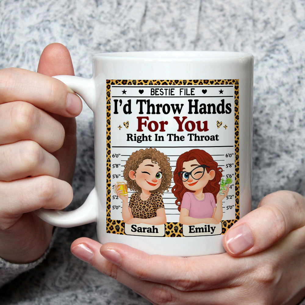 Custom Best Friend, Christmas & Birthday Friendship Keepsake Gift • Bestie File - Personalized Coffee Mug