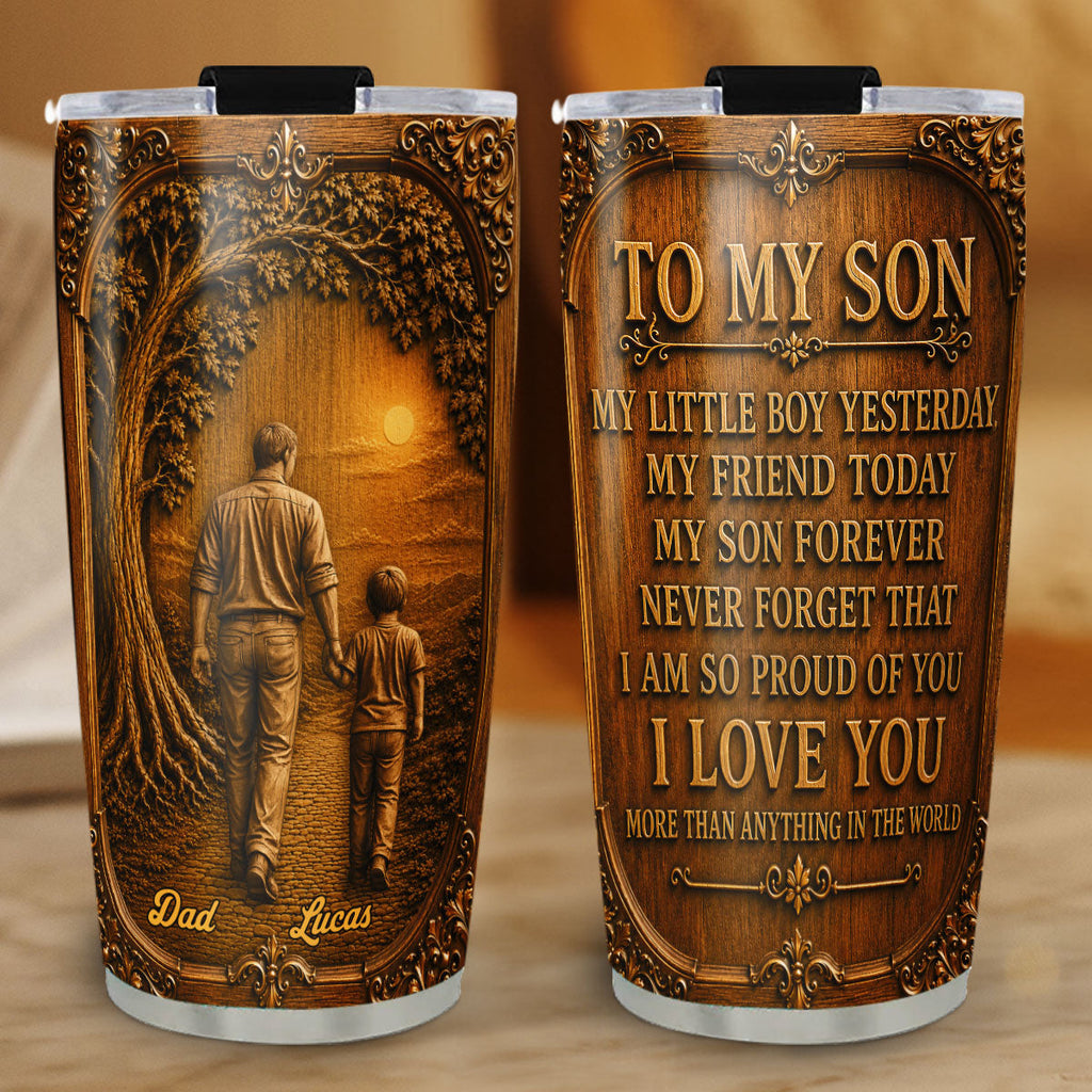 Custom Christmas Birthday Gifts For Children • So Proud Of You - Personalized 3D Effect Tumbler