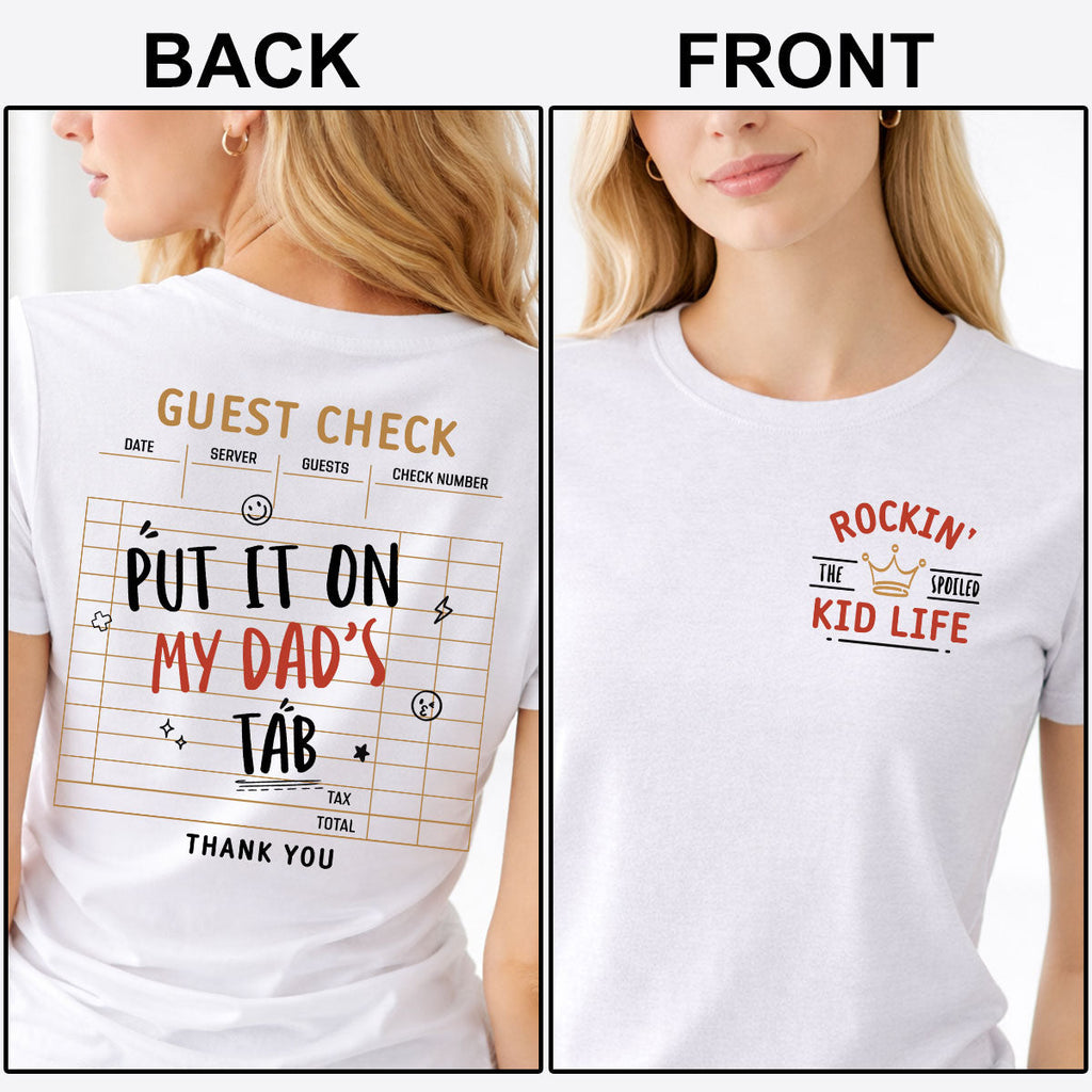 Custom Christmas & Birthday Keepsake Gift • Shopping Sponsored By Dad - Personalized Shirt