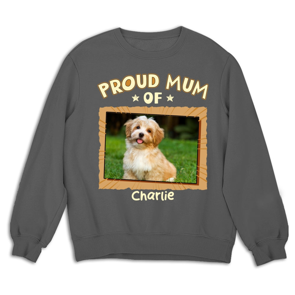 Custom Photo Christmas & Birthday Keepsake Gift • Proud Dad For Sure Photo - Personalized Shirt - Sweatshirt
