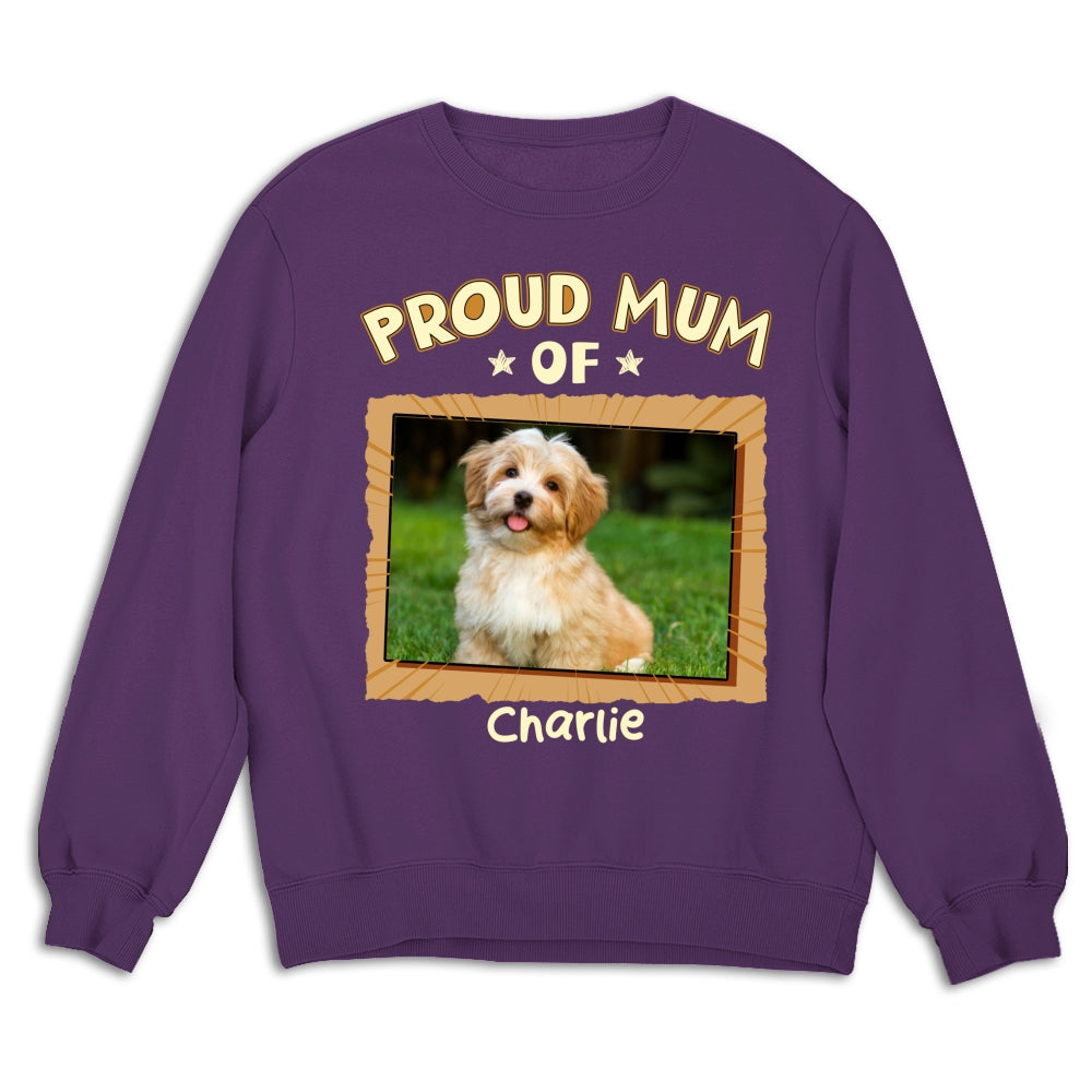 Custom Photo Christmas & Birthday Keepsake Gift • Proud Dad For Sure Photo - Personalized Shirt - Sweatshirt