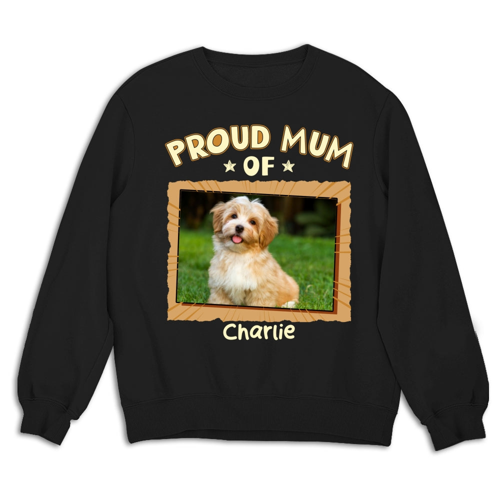 Custom Photo Christmas & Birthday Keepsake Gift • Proud Dad For Sure Photo - Personalized Shirt - Sweatshirt
