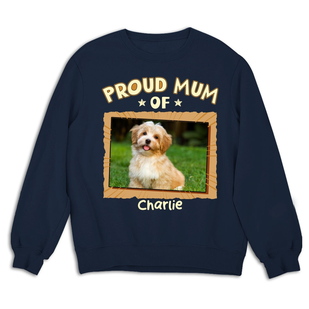 Custom Photo Christmas & Birthday Keepsake Gift • Proud Dad For Sure Photo - Personalized Shirt - Sweatshirt