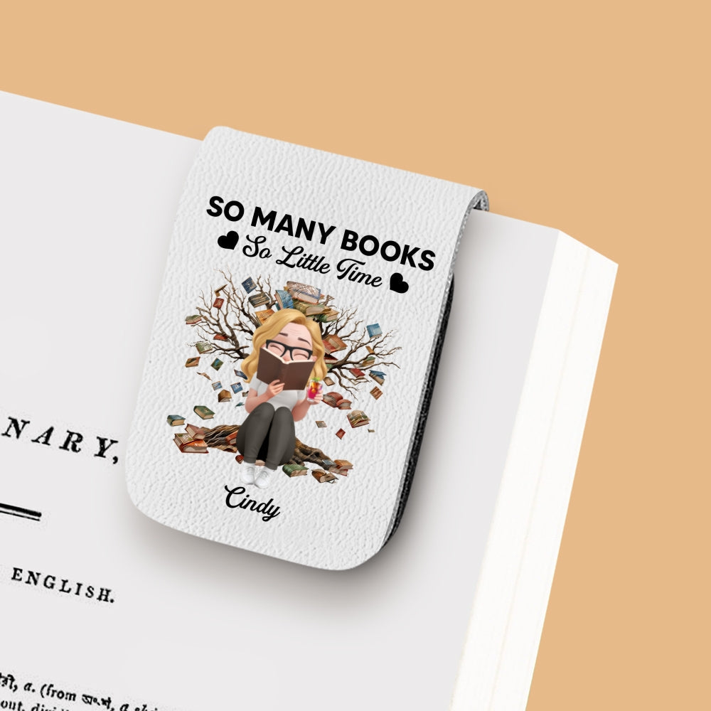 Custom Christmas Birthday Bookish Gifts For Book Lovers, Bookworms • Under The Book Tree - Personalized Leather Bookmark