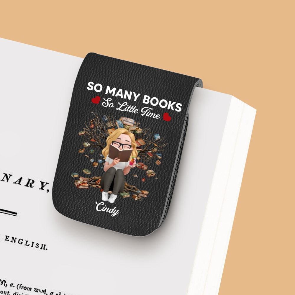 Custom Christmas Birthday Bookish Gifts For Book Lovers, Bookworms • Under The Book Tree - Personalized Leather Bookmark