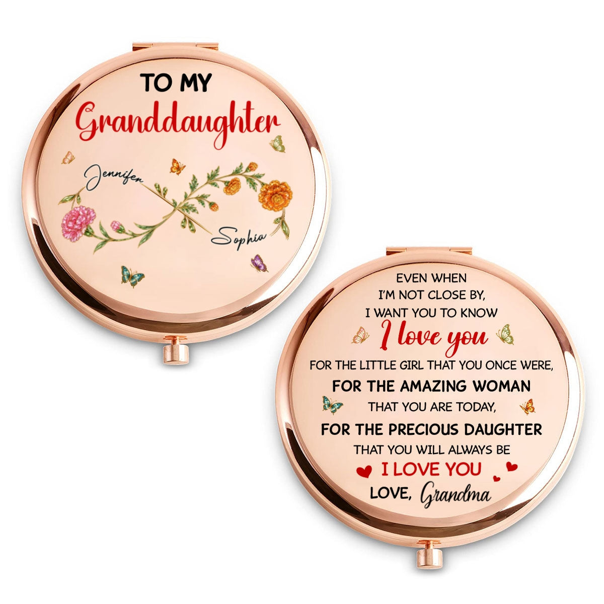 For The Little Girl - Personalized Compact Mirror