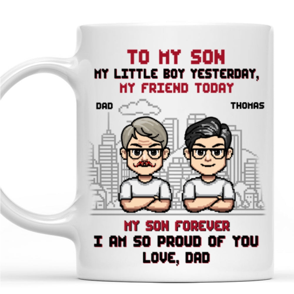 Custom Father's Day Gift For Son • Always My Baby My Hero - Personalized Coffee Mug
