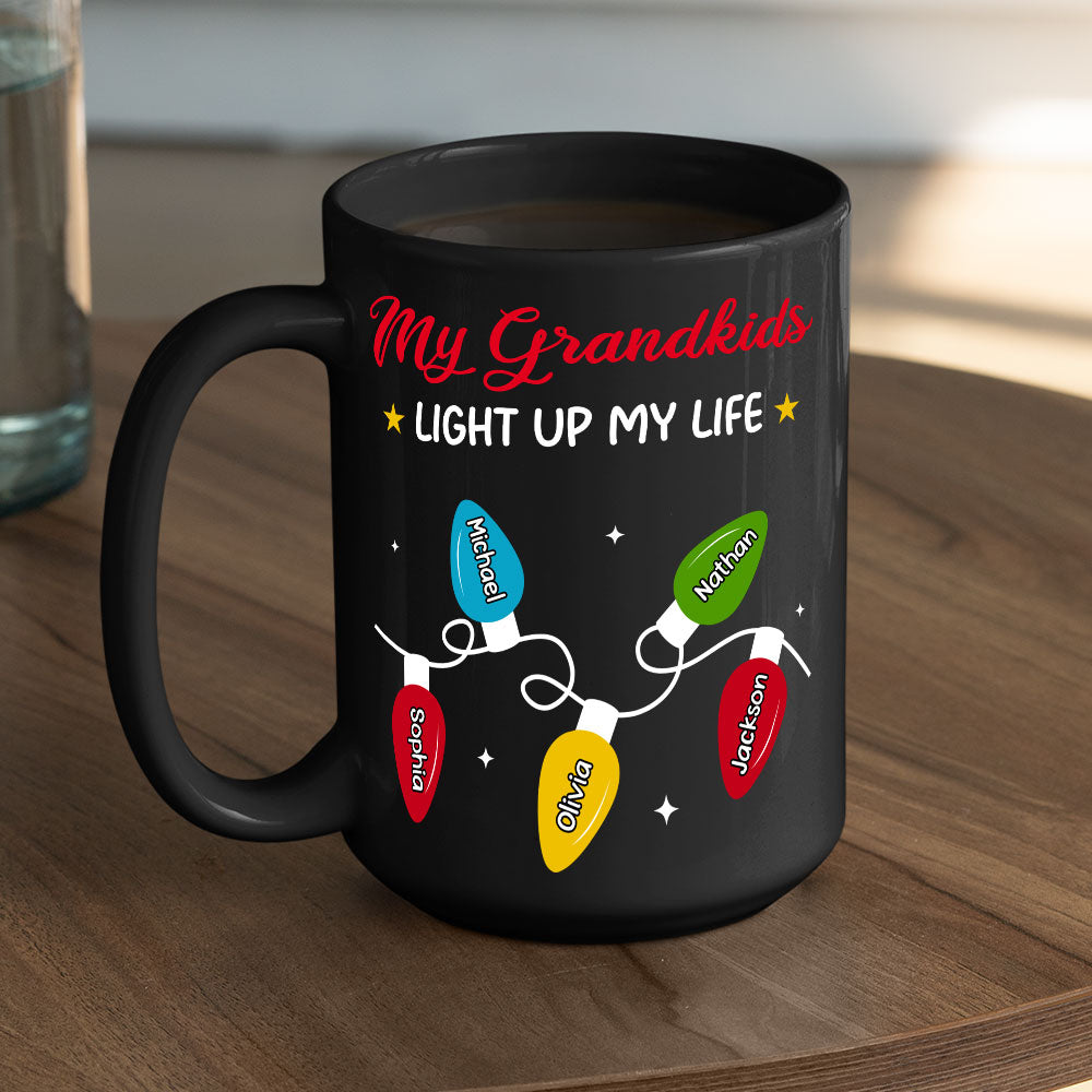 Custom Christmas & Birthday Gift For Grandma • Grandma Life - Personalized Coffee Mug
