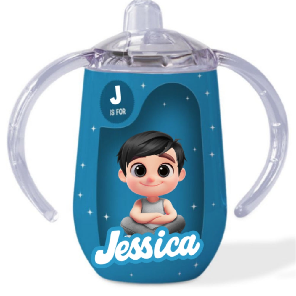 Cute Baby - Personalized Sippy Cup With Handles