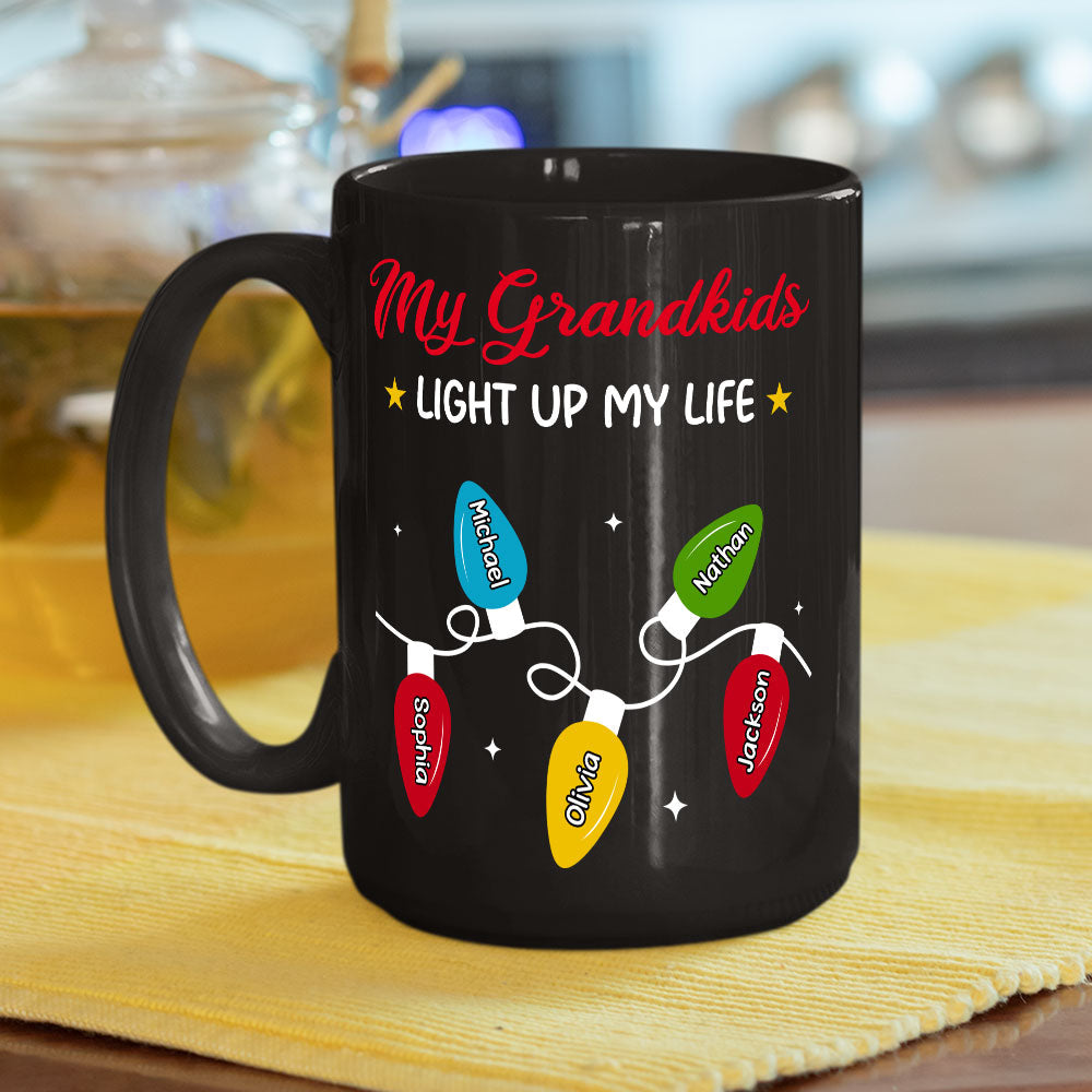Custom Christmas & Birthday Gift For Grandma • Grandma Life - Personalized Coffee Mug