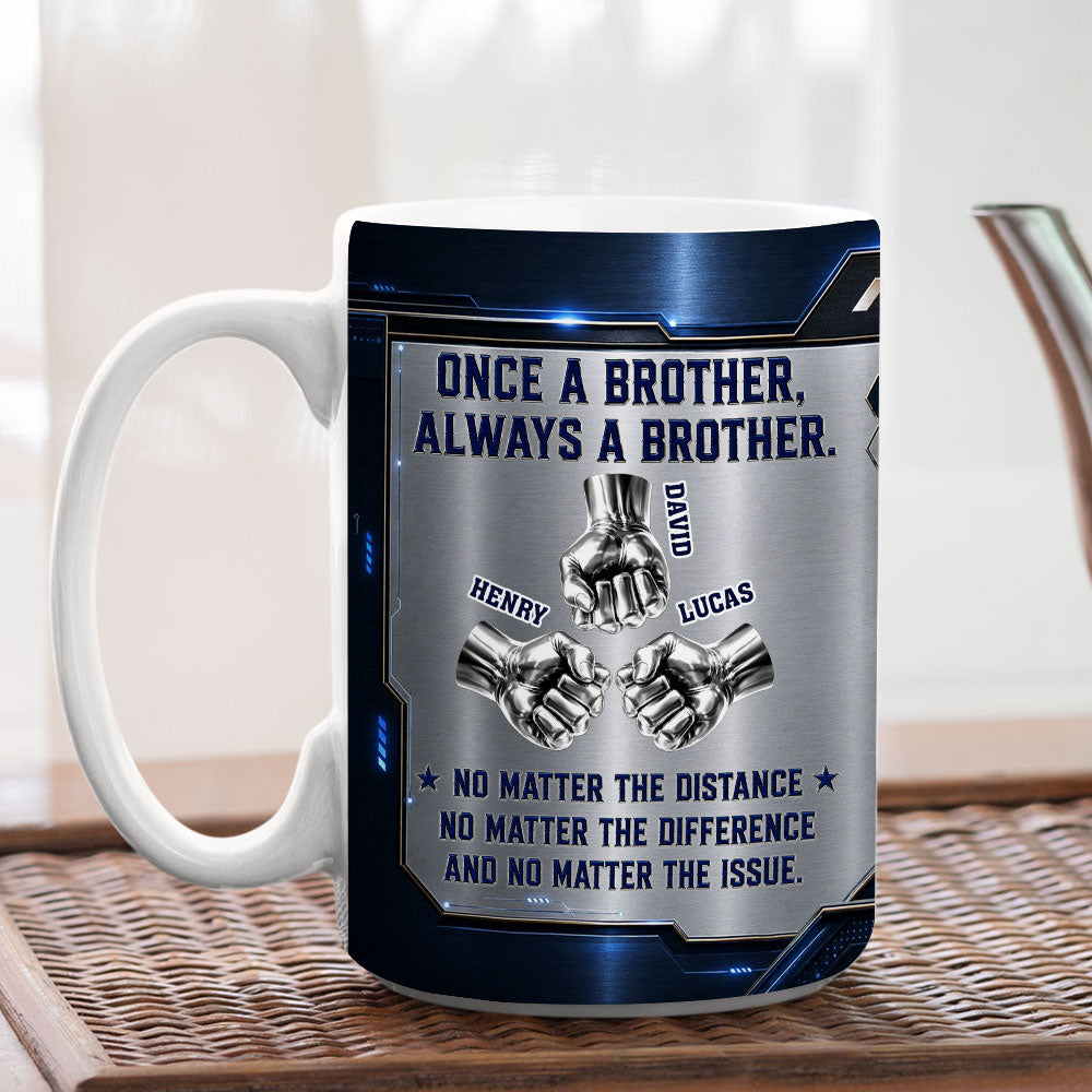 Custom Christmas & Birthday Gift For Brother • Brother Forever - Personalized 3D Inflated Effect Mug