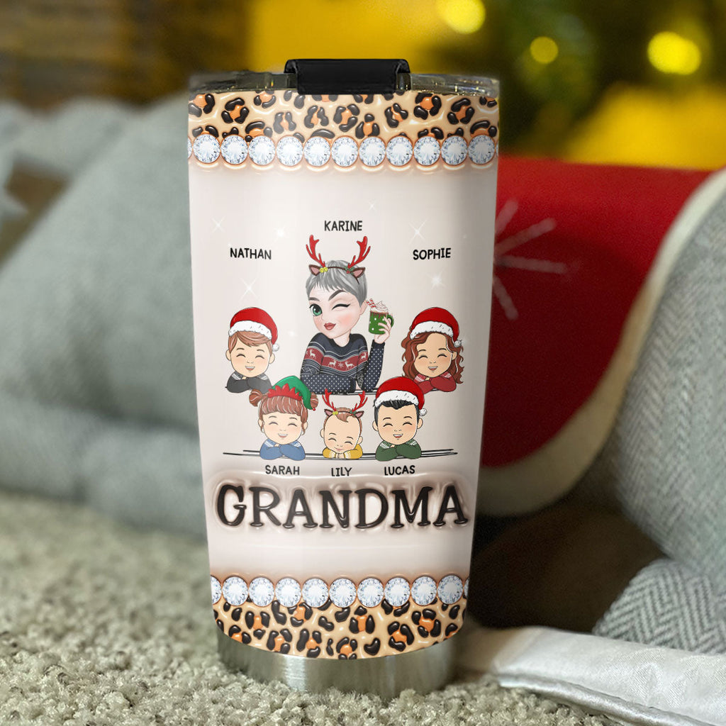 Custom Christmas Birthday Gifts For Grandma • I Am A Professional Grandma - Personalized 3D Inflated Effect Tumbler